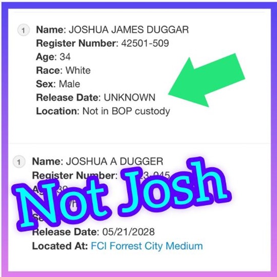 Josh Duggar Rumors Cause Confusion Over Federal Prison Transfer