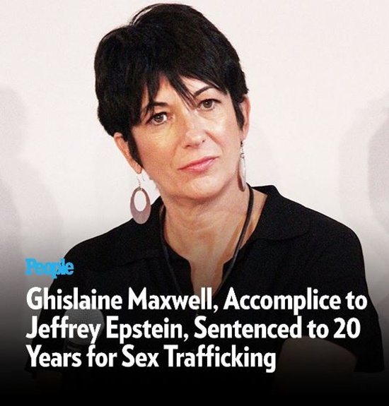 Reactions To Ghislaine Maxwell Getting 20 Years Come In Thick and Fast