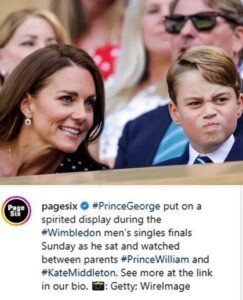 Prince George Gets Animated Like His Dad At Wimbledon