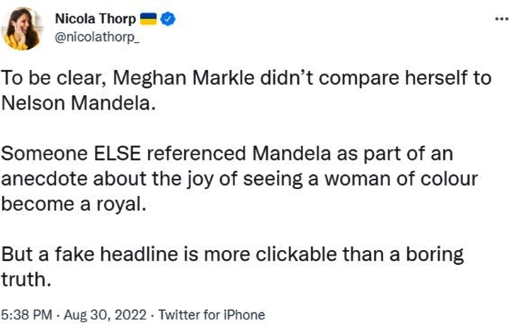 Did Meghan Markle Really Compare Herself To Nelson Mandela