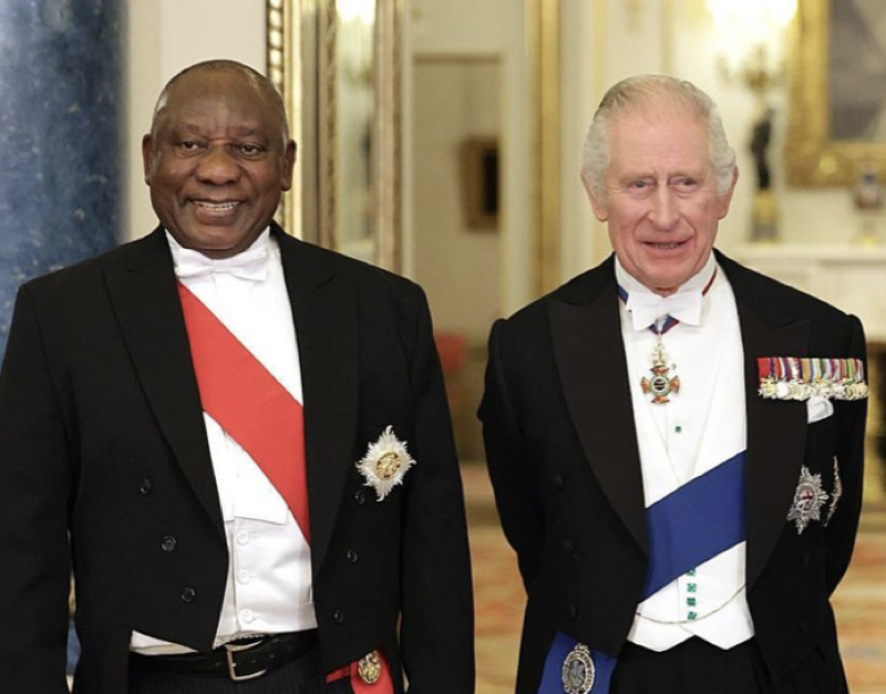 King Charles Hosts South African President Ramaphosa - Anger On Twitter