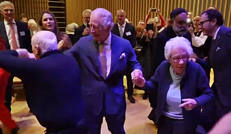 King Charles Dances With Holocaust Survivors